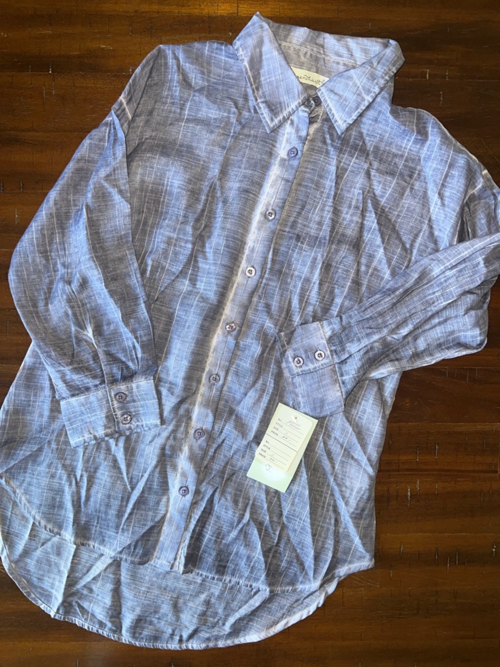 Light Blue women’s Button-Down Shirt